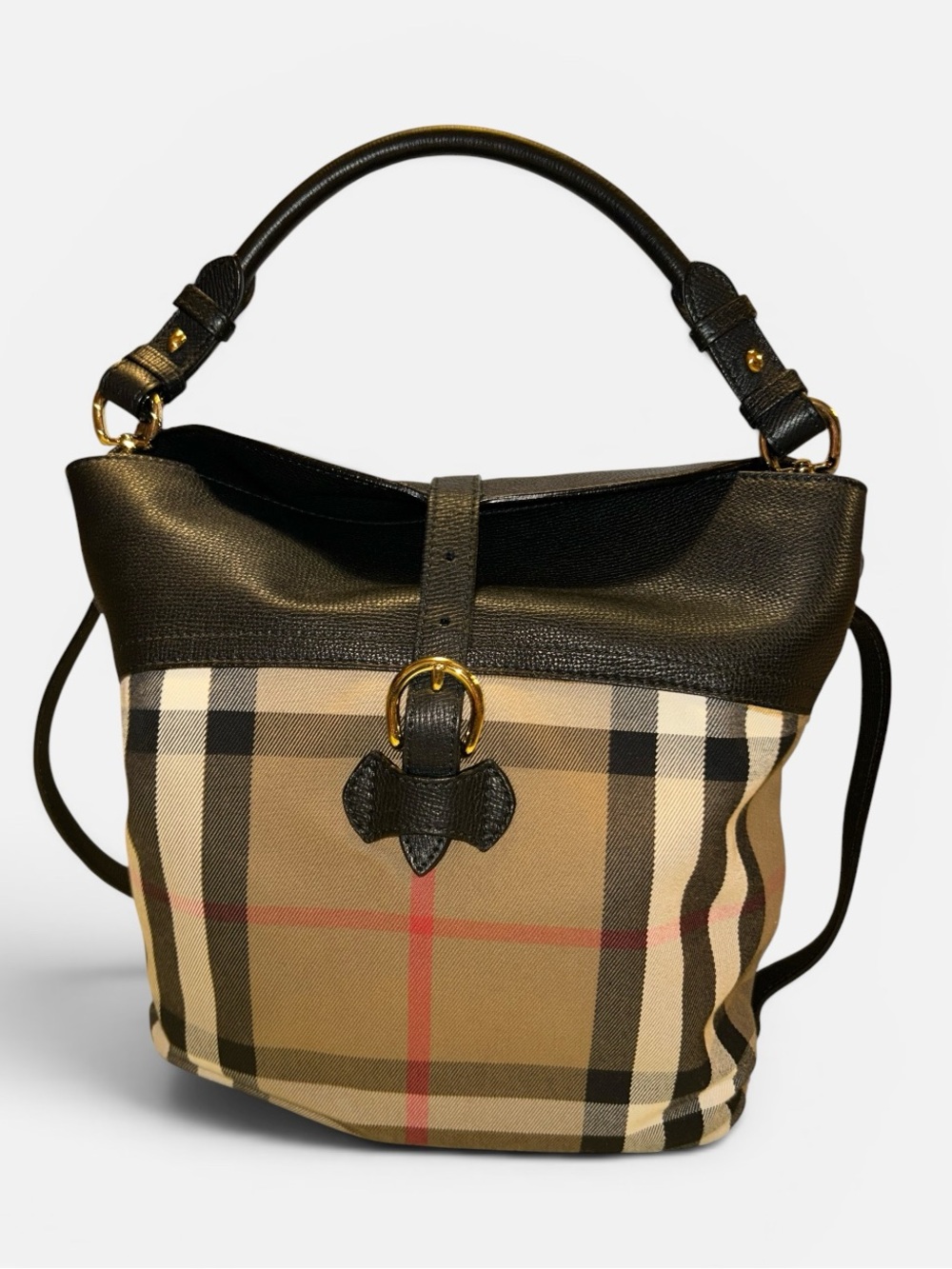 Burberry Sycamore House check hobo bag